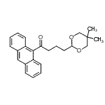 structure of CAS# 898757-50-1, 1-(9-Anthryl)-4-(5,5-dimethyl-1,3-dioxan-2-yl)-1-butanone;9-[4-(5,5-dimethyl-1,3-dioxan-2-yl)butyryl]anthracene