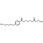 结构式 CAS# 898757-83-0, 乙基7-氧代-7-[4-(戊氧基)苯基]庚酸酯