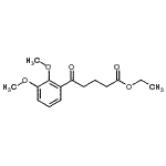 structure of CAS# 898758-07-1, Ethyl 5-(2,3-dimethoxyphenyl)-5-oxopentanoate;ethyl 5-(2,3-dimethoxyphenyl)-5-oxovalerate