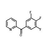 structure of CAS# 898758-18-4, 2-Pyridinyl(3,4,5-trifluorophenyl)methanone;2-(3,4,5-Trifluorobenzoyl)pyridine
