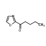 structure of CAS# 898758-27-5, 1-(1,3-Oxazol-2-yl)-1-pentanone;2-Valeryloxazole