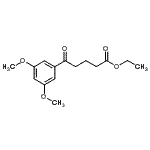 structure of CAS# 898758-62-8, Ethyl 5-(3,5-dimethoxyphenyl)-5-oxopentanoate;ethyl 5-(3,5-dimethoxyphenyl)-5-oxovalerate
