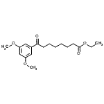 structure of CAS# 898758-69-5, Ethyl 8-(3,5-dimethoxyphenyl)-8-oxooctanoate;ethyl 8-(3,5-dimethoxyphenyl)-8-oxooctanoate