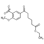 结构式 CAS# 898758-93-5, 乙基6-(4-甲氧基-3-硝基苯基)-6-氧代己酸酯