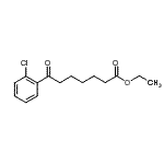 structure of CAS# 898759-07-4, Ethyl 7-(2-chlorophenyl)-7-oxoheptanoate;ethyl 7-(2-chlorophenyl)-7-oxoheptanoate