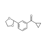 CAS#: 898759-72-3， Cyclopropyl[3-(1,3-dioxolan-2-yl)phenyl]methanone