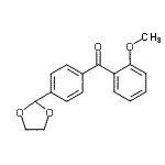 structure of CAS# 898759-86-9, [4-(1,3-Dioxolan-2-yl)phenyl](2-methoxyphenyl)methanone;4'-(1,3-dioxolan-2-yl)-2-methoxybenzophenone