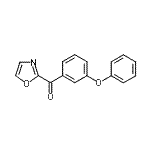 structure of CAS# 898759-93-8, 1,3-Oxazol-2-yl(3-phenoxyphenyl)methanone;2-(3-Phenoxybenzoyl)oxazole;MFCD07699359
