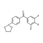 CAS#: 898760-82-2， [4-(1,3-Dioxolan-2-yl)phenyl](3,4,5-trifluorophenyl)methanone
