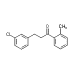 结构式 CAS# 898762-12-4, 3-(3-氯苯基)-1-(2-甲基苯基)-1-丙酮