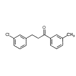 structure of CAS# 898762-14-6, 3-(3-Chlorophenyl)-1-(3-methylphenyl)-1-propanone