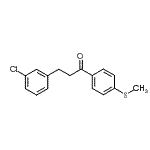 structure of CAS# 898762-50-0, 3-(3-Chlorophenyl)-1-[4-(methylsulfanyl)phenyl]-1-propanone;3-(3-chlorophenyl)-4'-thiomethylpropiophenone