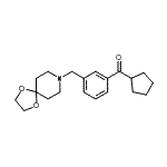 CAS#: 898762-52-2， Cyclopentyl[3-(1,4-dioxa-8-azaspiro[4.5]dec-8-ylmethyl)phenyl]methanone