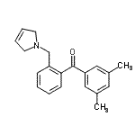 structure of CAS# 898763-35-4, [2-(2,5-Dihydro-1H-pyrrol-1-ylmethyl)phenyl](3,5-dimethylphenyl)methanone;3,5-dimethyl-2'-(3-pyrrolinomethyl) benzophenone