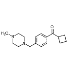 structure of CAS# 898763-48-9, Cyclobutyl{4-[(4-methyl-1-piperazinyl)methyl]phenyl}methanone;cyclobutyl 4-(4-methylpiperazinomethyl)phenyl ketone