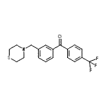 structure of CAS# 898763-49-0, [3-(4-Thiomorpholinylmethyl)phenyl][4-(trifluoromethyl)phenyl]methanone;3-thiomorpholinomethyl-4'-trifluoromethylbenzophenone