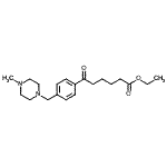 structure of CAS# 898763-63-8, Ethyl 6-{4-[(4-methyl-1-piperazinyl)methyl]phenyl}-6-oxohexanoate;ethyl 6-[4-(4-methylpiperazinomethyl)phenyl]-6-oxohexanoate