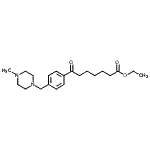 structure of CAS# 898763-65-0, Ethyl 7-{4-[(4-methyl-1-piperazinyl)methyl]phenyl}-7-oxoheptanoate;ethyl 7-[4-(4-methylpiperazinomethyl)phenyl]-7-oxoheptanoate