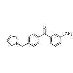 structure of CAS# 898763-73-0, [4-(2,5-Dihydro-1H-pyrrol-1-ylmethyl)phenyl](3-methylphenyl)methanone;3-methyl-4'-(3-pyrrolinomethyl) benzophenone