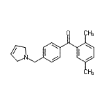 structure of CAS# 898764-16-4, [4-(2,5-Dihydro-1H-pyrrol-1-ylmethyl)phenyl](2,5-dimethylphenyl)methanone;2,5-dimethyl-4'-(3-pyrrolinomethyl) benzophenone