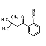 structure of CAS# 898764-17-5, 2-(3,3-Dimethylbutanoyl)benzonitrile;2'-Cyano-3,3-dimethylbutyrophenone