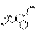 结构式 CAS# 898764-26-6, 乙基2-(3,3-二甲基丁酰基)苯甲酸酯