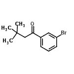 结构式 CAS# 898764-35-7, 1-(3-溴苯基)-3,3-二甲基-1-丁酮