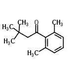 structure of CAS# 898764-53-9, 1-(2,6-Dimethylphenyl)-3,3-dimethyl-1-butanone;2',3,3,6'-Tetramethylbutyrophenone