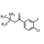 CAS 登录号：898764-64-2， 1-(4-氯-3-氟苯基)-3,3-二甲基-1-丁酮