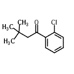 structure of CAS# 898764-68-6, 1-(2-Chlorophenyl)-3,3-dimethyl-1-butanone;2'-Chloro-3,3-dimethylbutyrophenone;MFCD07699549