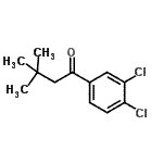 结构式 CAS# 898764-90-4, 1-(3,4-二氯苯基)-3,3-二甲基-1-丁酮