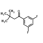 结构式 CAS# 898764-98-2, 1-(3,5-二氟苯基)-3,3-二甲基-1-丁酮