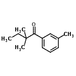 structure of CAS# 898765-02-1, 2,2-Dimethyl-1-(3-methylphenyl)-1-butanone;3',2,2-Trimethylbutyrophenone;MFCD03841117