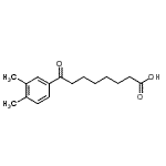 结构式 CAS# 898765-12-3, 8-(3,4-二甲基苯基)-8-氧代辛酸