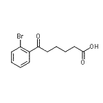 结构式 CAS# 898765-24-7, 6-(2-溴苯基)-6-氧代己酸