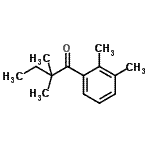 结构式 CAS# 898765-52-1, 1-(2,3-二甲基苯基)-2,2-二甲基-1-丁酮