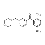 结构式 CAS# 898765-59-8, (2,5-二甲基苯基)[3-(4-吗啉基甲基)苯基]甲酮