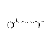 结构式 CAS# 898765-69-0, 8-(3-氟苯基)-8-氧代辛酸