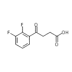 structure of CAS# 898766-11-5, 4-(2,3-Difluorophenyl)-4-oxobutanoic acid;4-(2,3-Difluorophenyl)-4-oxobutyric acid