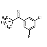 CAS#: 898766-48-8， 1-(3-Chloro-5-fluorophenyl)-2,2-dimethyl-1-propanone
