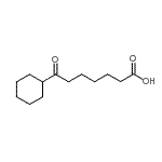 structure of CAS# 898766-74-0, 7-Cyclohexyl-7-oxoheptanoic acid;7-Cyclohexyl-7-oxoheptanoic acid