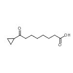 structure of CAS# 898766-91-1, 8-Cyclopropyl-8-oxooctanoic acid;8-cyclopropyl-8-oxooctanoic acid