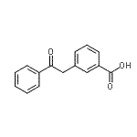 结构式 CAS# 898766-97-7, 3-(2-氧代-2-苯基乙基)苯甲酸