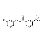结构式 CAS# 898767-41-4, 3-(3-氟苯基)-1-[3-(三氟甲基)苯基]-1-丙酮