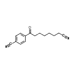 structure of CAS# 898767-56-1, 4-(7-Cyanoheptanoyl)benzonitrile;8-(4-Cyanophenyl)-8-oxooctanenitrile