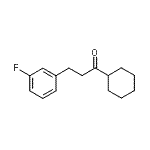 结构式 CAS# 898767-83-4, 1-环己基-3-(3-氟苯基)-1-丙酮