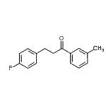 structure of CAS# 898767-87-8, 3-(4-Fluorophenyl)-1-(3-methylphenyl)-1-propanone;3-(4-fluorophenyl)-3'-methylpropiophenone