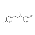 结构式 CAS# 898768-14-4, 1-(3-溴苯基)-3-(4-氟苯基)-1-丙酮
