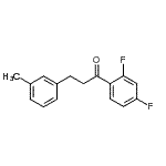 结构式 CAS# 898768-16-6, 1-(2,4-二氟苯基)-3-(3-甲基苯基)-1-丙酮