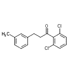 structure of CAS# 898768-27-9, 1-(2,6-Dichlorophenyl)-3-(3-methylphenyl)-1-propanone;2',6'-dichloro-3-(3-methylphenyl)propiophenone